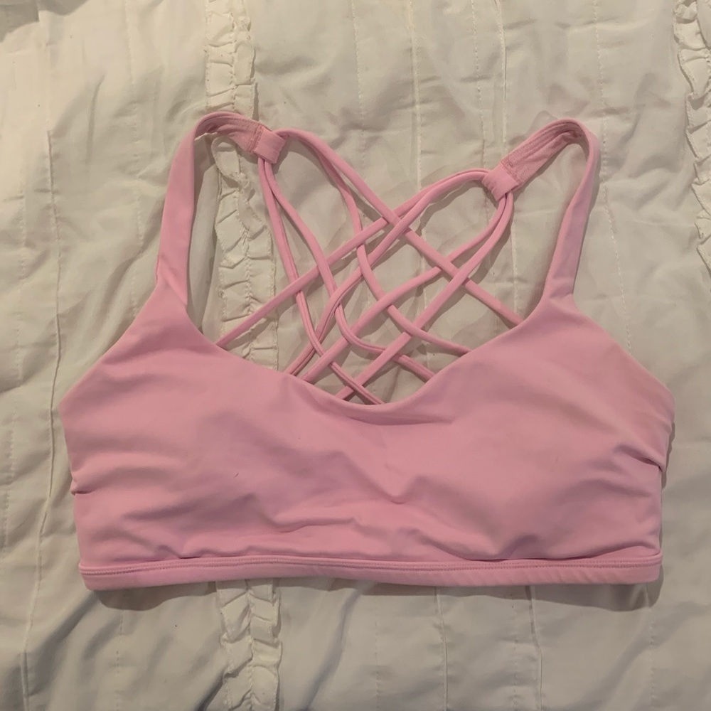 lululemon athletica Pink Strappy Sports Bra